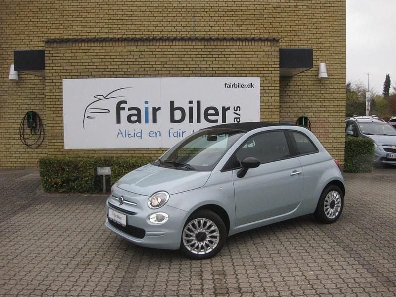 Lysblåmetal Brugt 2024 Fiat 500C Comfort Cabriolet | 159.900 kr. (Fair pris) - Billede 1/4