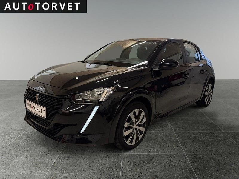 Brugt Peugeot e-208 Active 100 kW (136 HK) 2022 Sort Hatchback
