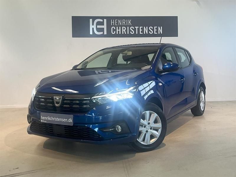 Blåmetal Brugt 2022 Dacia Sandero Comfort Hatchback | 109.900 kr. (Fair pris) - Billede 1/4