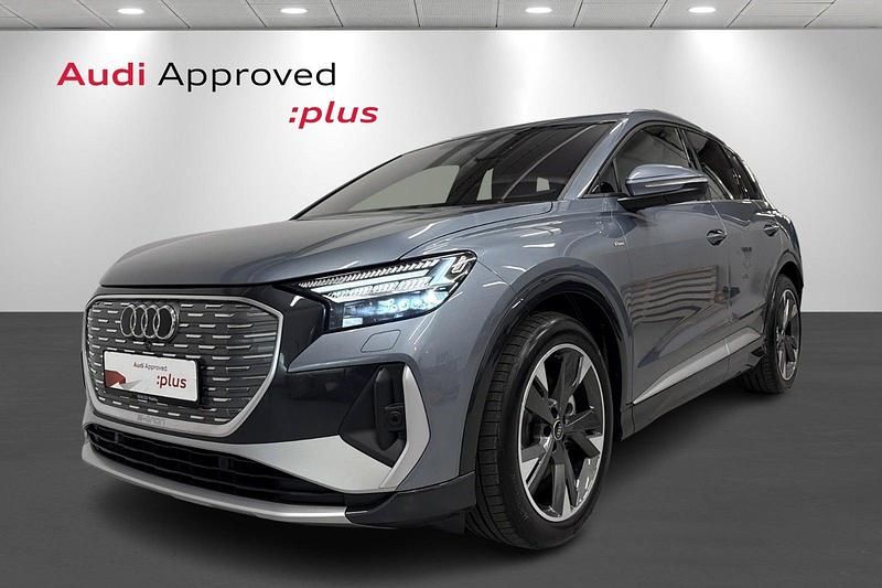 Blåmetal Brugt 2024 Audi Q4 e-tron SUV | 379.900 kr. (Dyr) - Billede 1/4