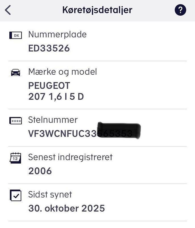 Brugt Peugeot 207 109 HK (80 kW) 2006 Hatchback