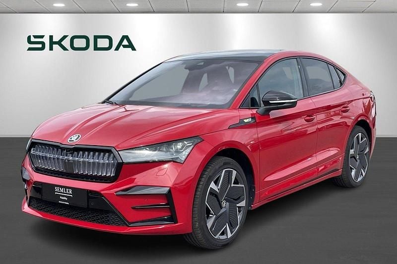 Rødmetal Brugt 2024 Skoda Enyaq iV RS SUV | 389.900 kr. (Fair pris) - Billede 1/4