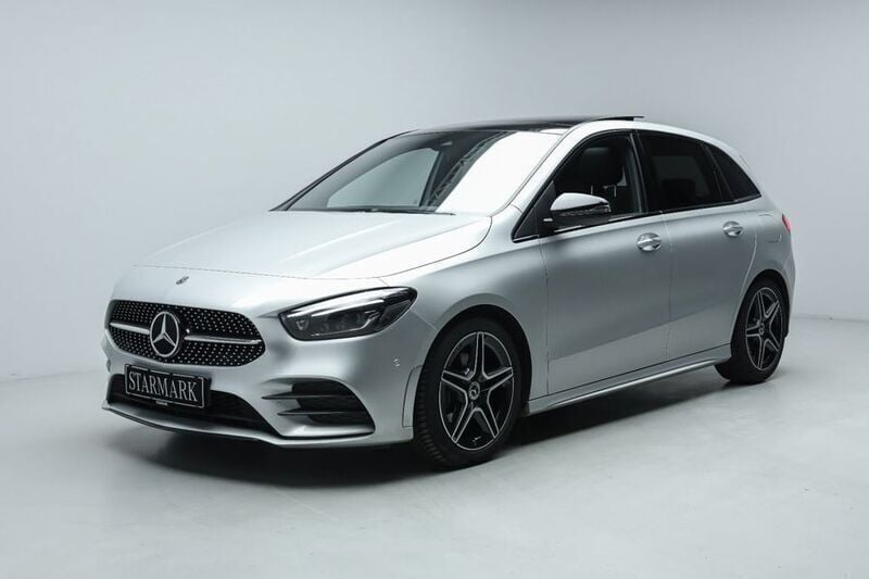 Sølvmetal Brugt 2020 Mercedes B200 AMG line MPV | 229.900 kr. (Super pris) - Billede 1/4