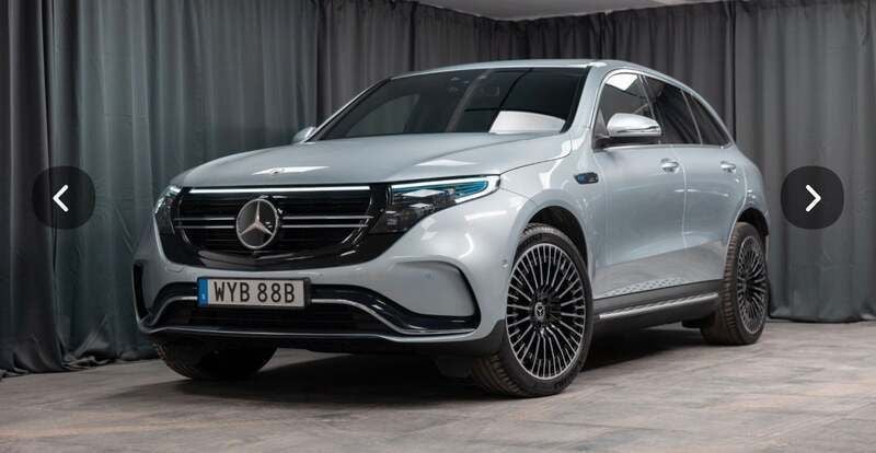 Sølvmetal Brugt 2020 Mercedes EQC400 AMG line SUV | 348.900 kr. (Fair pris) - Billede 1/4
