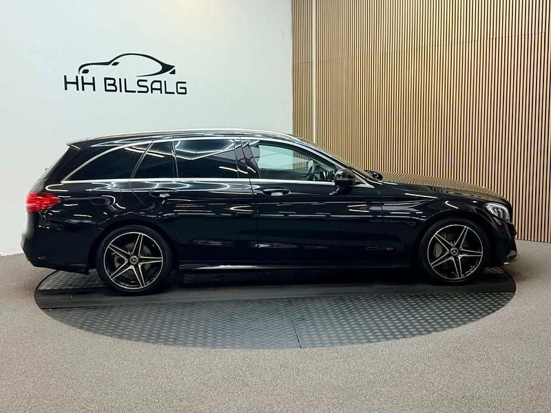 Brugt Mercedes C220 AMG line 170 HK (125 kW) 2018 Sort Stationcar