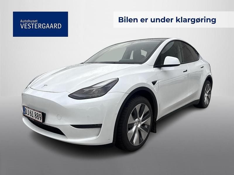 Hvid Brugt 2021 Tesla Model Y Long Range AWD SUV | 234.700 kr. (God pris) - Billede 1/4