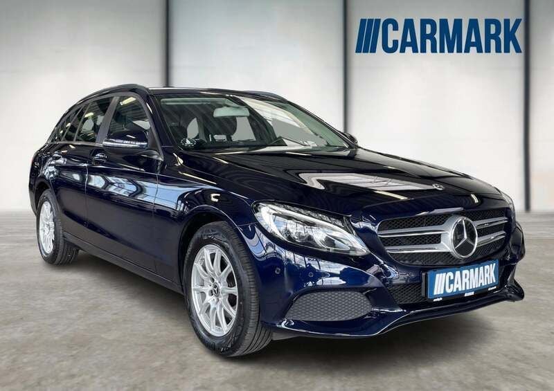 Blåmetal Brugt 2018 Mercedes C220 Business Stationcar | 194.900 kr. (God pris) - Billede 1/4