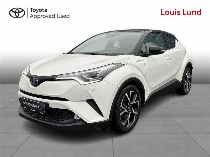 Hvid/sort Brugt 2019 Toyota C-HR Multidrive S SUV | 199.900 kr. (Fair pris) - Billede 1/2