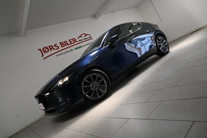 Mørkblåmetal Brugt 2019 Mazda 3 Sky Hatchback | 169.800 kr. (Fair pris) - Billede 1/4