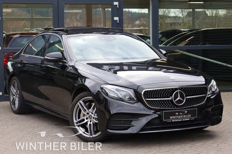 Sortmetal Brugt 2017 Mercedes E400 AMG line Sedan | 429.900 kr. - Billede 1/4