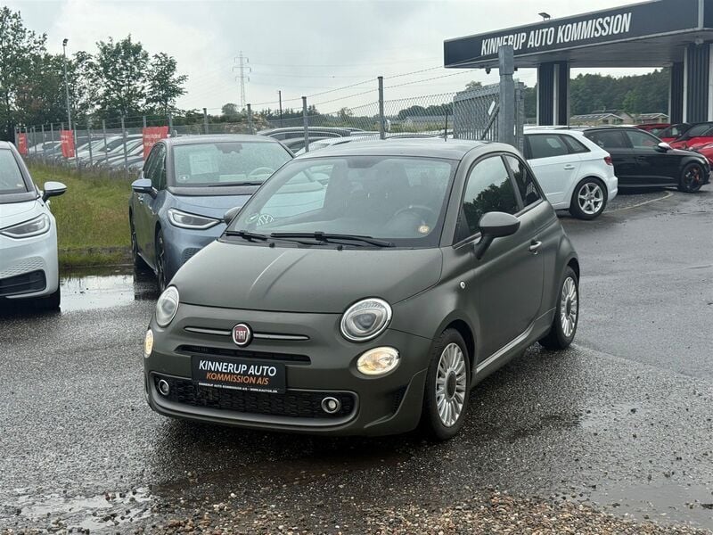 Navi grøn Brugt 2018 Fiat 500 Hatchback | 57.900 kr. (Fair pris) - Billede 1/4