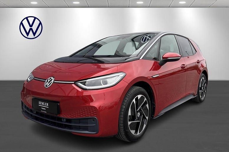 Rød Brugt 2022 VW ID.3 Pro Hatchback | 189.900 kr. (God pris) - Billede 1/4