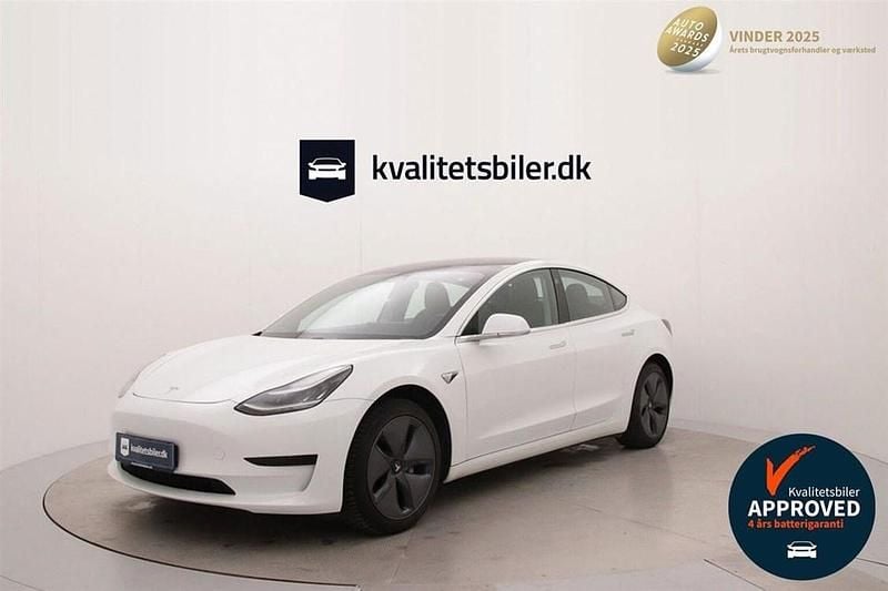 Hvid Brugt 2020 Tesla Model 3 Standard Range Sedan | 139.900 kr. (Lidt for dyr) - Billede 1/4