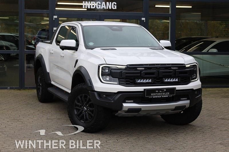Hvid Brugt 2023 Ford Ranger Raptor Afhentning | 349.900 kr. - Billede 1/4
