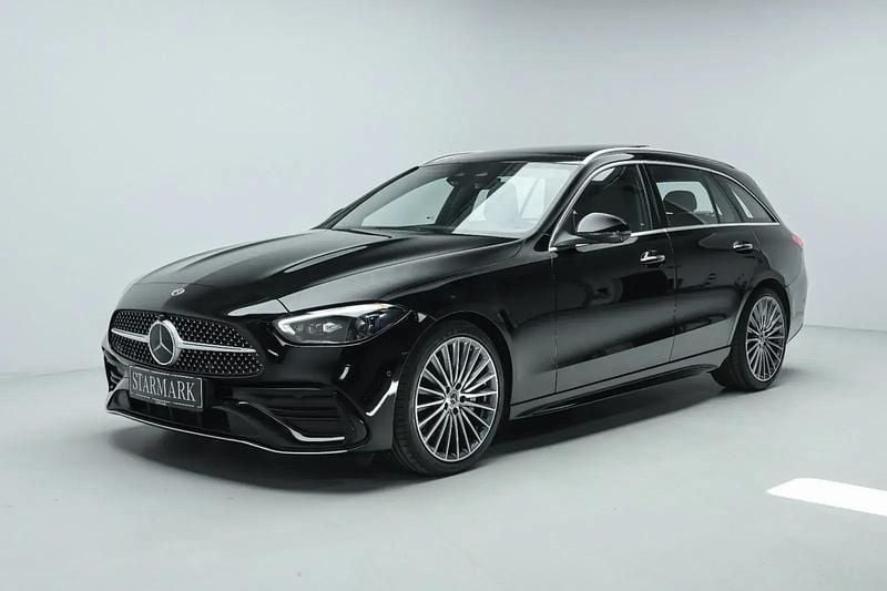 Sort Brugt 2024 Mercedes C220 AMG line Stationcar | 599.900 kr. - Billede 1/3