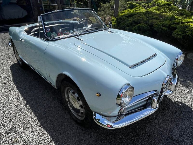 Blå Brugt 1963 Alfa Romeo Giulia Spider Cabriolet | 495.000 kr. - Billede 1/4