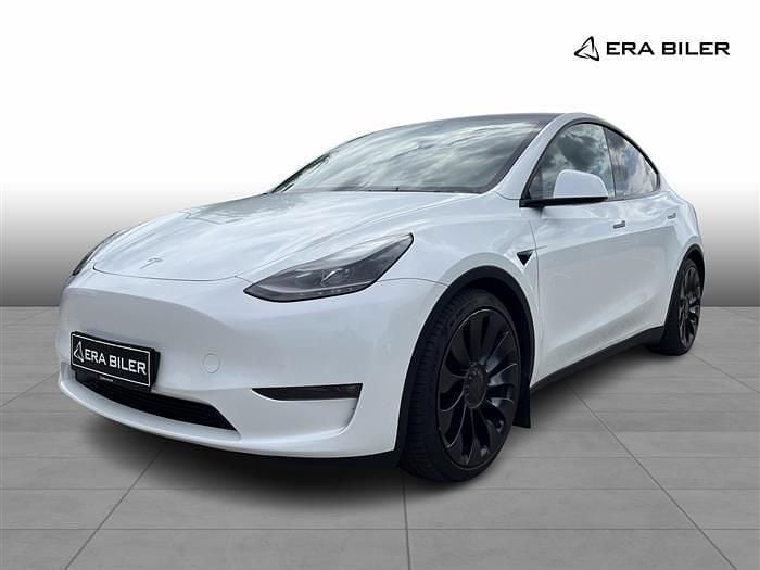 Hvid Brugt 2023 Tesla Model Y Performance SUV | 299.900 kr. (Fair pris) - Billede 1/4