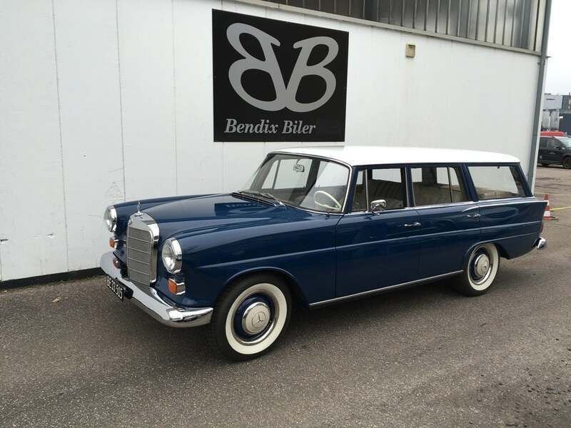Blå Brugt 1967 Mercedes 200 Sedan | 425.900 kr. - Billede 1/4