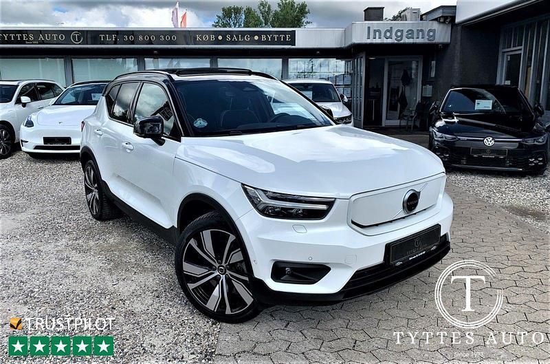 Hvidmetal Brugt 2022 Volvo XC40 Ultimate SUV | 279.800 kr. (God pris) - Billede 1/4