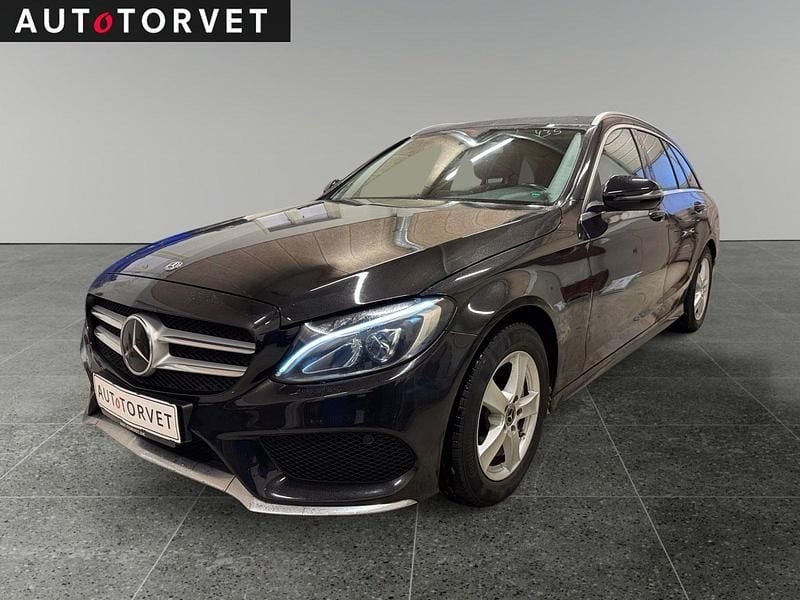 Sort Brugt 2018 Mercedes C220 AMG line Stationcar | 189.700 kr. (God pris) - Billede 1/4