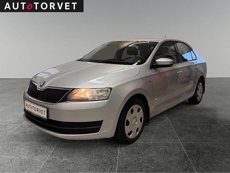 Sølvmetal Brugt 2013 Skoda Rapid Elegance Hatchback | 54.700 kr. (God pris) - Billede 1/4