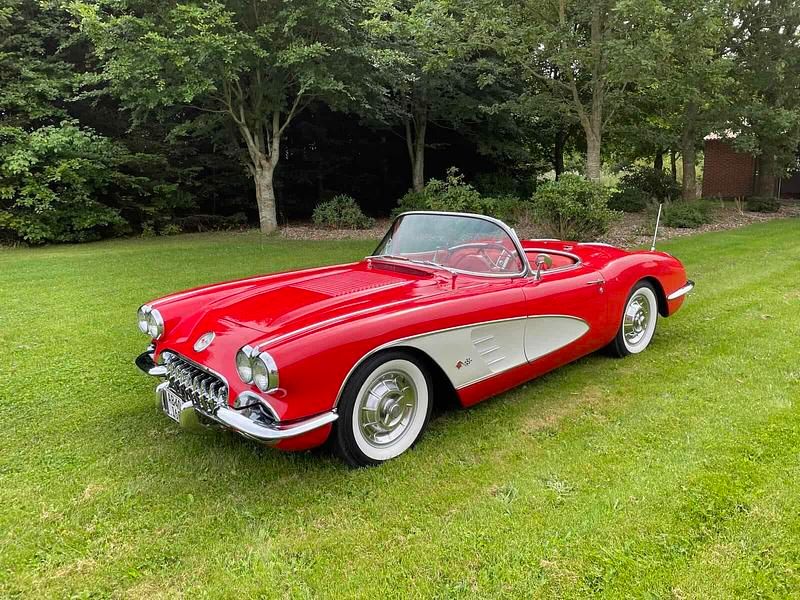 Brugt Chevrolet Corvette C1 283 HK (208 kW) 1958 Rød Cabriolet