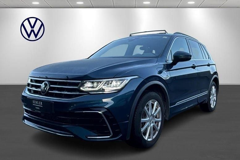 Mørkblåmetal Brugt 2021 VW Tiguan R-line SUV | 359.900 kr. (Lidt for dyr) - Billede 1/4