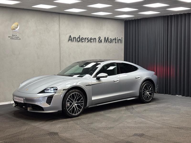 Sølv Brugt 2020 Porsche Taycan Turbo Sedan | 674.900 kr. - Billede 1/4