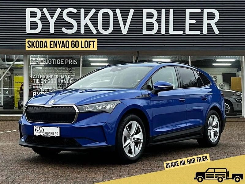 Blå Brugt 2021 Skoda Enyaq iV Loft SUV | 199.995 kr. (Lidt for dyr) - Billede 1/4