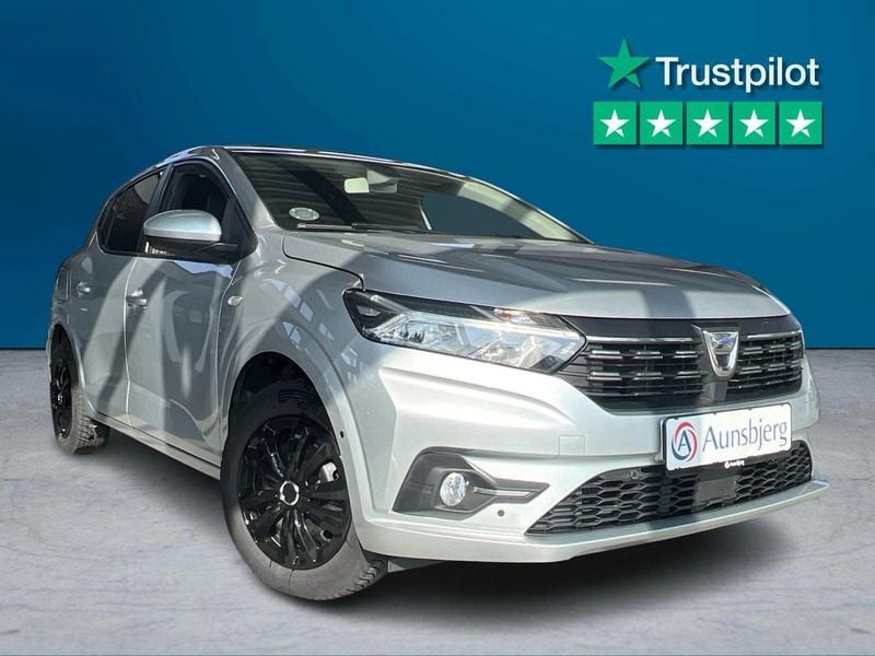 Sølvmetal Brugt 2022 Dacia Sandero Comfort Hatchback | 79.500 kr. (God pris) - Billede 1/4
