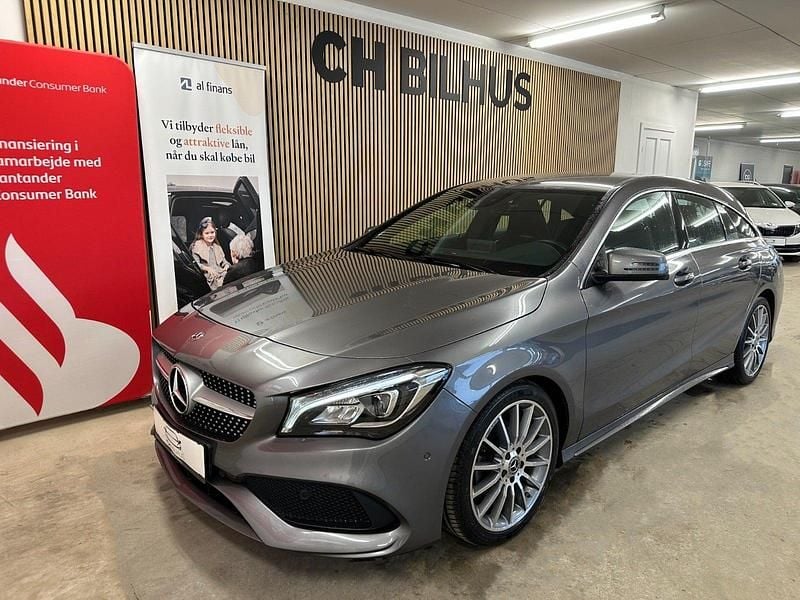Brugt Mercedes CLA220 Shooting Brake AMG line 177 HK (130 kW) 2018 Gråmetal Stationcar