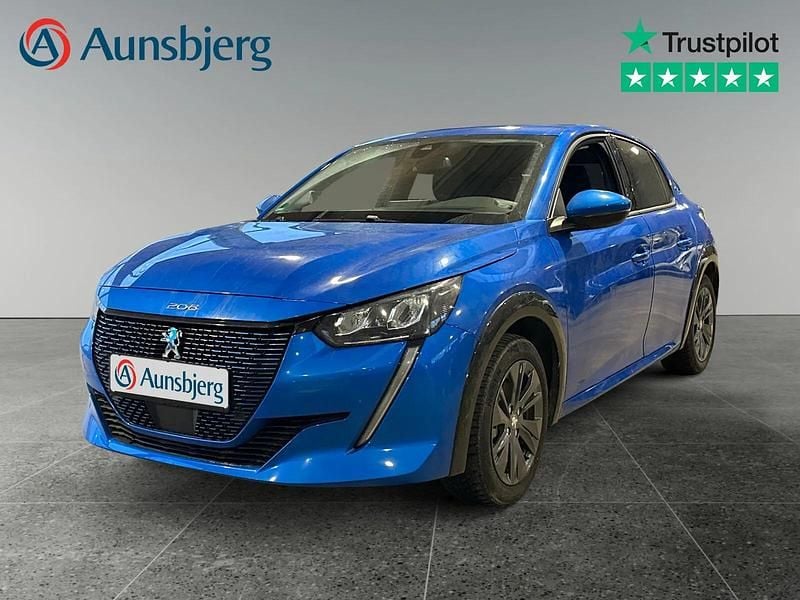 Blå metal Brugt 2021 Peugeot e-208 Allure Hatchback | 139.500 kr. (Fair pris) - Billede 1/4