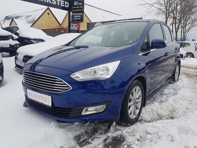 Mørkblåmetal Brugt 2018 Ford C-MAX Titanium MPV | 87.900 kr. (God pris) - Billede 1/4