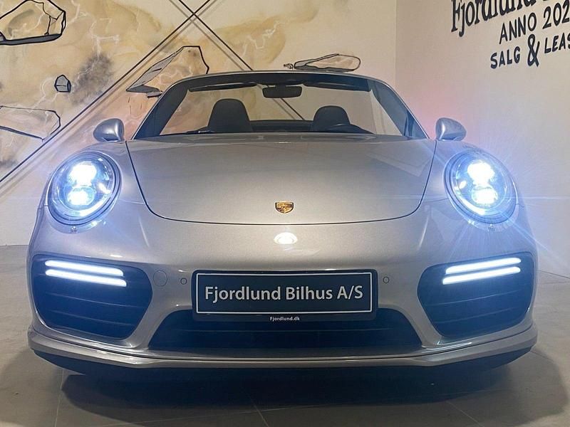Brugt Porsche 911 Turbo S Cabriolet 580 HK (426 kW) 2016 Sølvmetal Cabriolet
