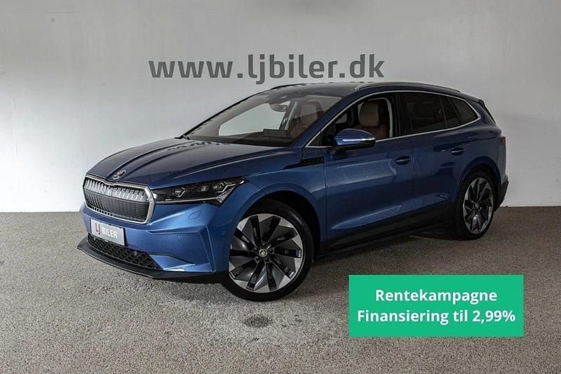 Blåmetal Brugt 2021 Skoda Enyaq iV SUV | 259.800 kr. (Fair pris) - Billede 1/4