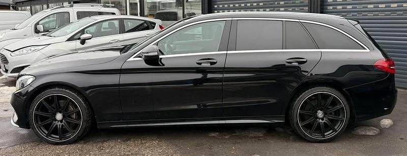 Brugt Mercedes C220 AMG line 170 HK (125 kW) 2015 Sort Stationcar