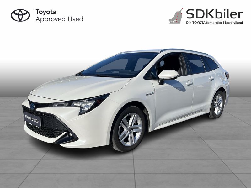 070 pearl white Brugt 2021 Toyota Corolla H3 Smart Stationcar | 219.900 kr. (Dyr) - Billede 1/4