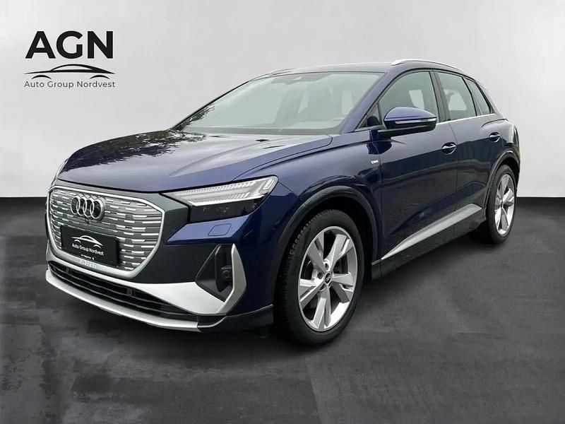 Blåmetal Brugt 2021 Audi Q4 e-tron S-Line SUV | 264.900 kr. (Super pris) - Billede 1/4