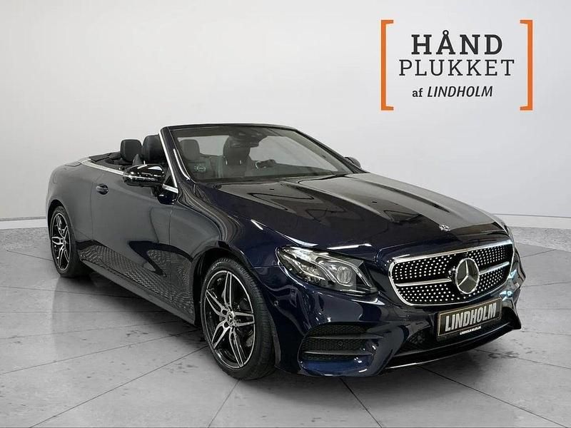 Brugt Mercedes E220 AMG line 194 HK (142 kW) 2018 Mørkblåmetal Cabriolet