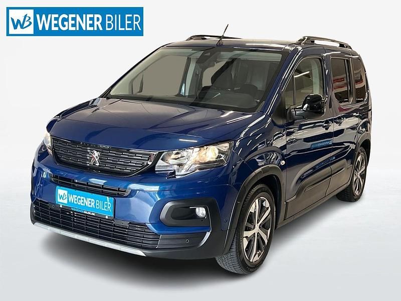 Blåmetal Brugt 2022 Peugeot e-Rifter GT MPV | 194.800 kr. - Billede 1/4
