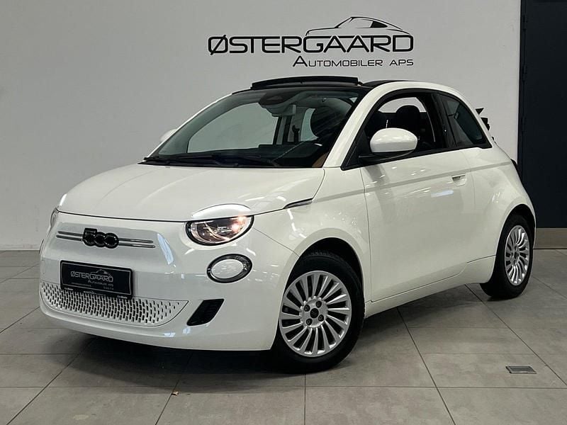 Hvid Brugt 2023 Fiat 500e Cabriolet | 144.700 kr. (God pris) - Billede 1/4