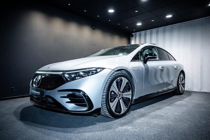 Brugt Mercedes EQS580 AMG line 384 kW (523 HK) 2022 Farve: gråmetal