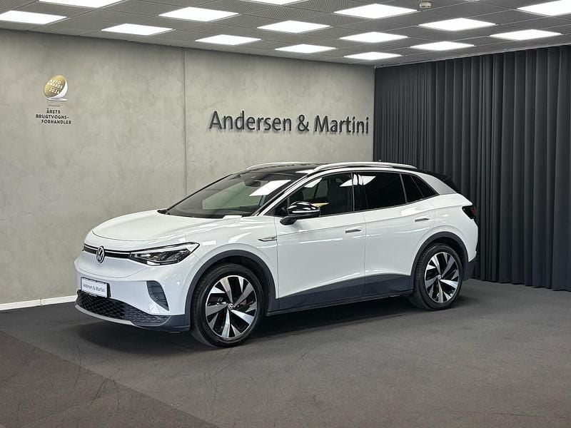 Whiteglacier Brugt 2021 VW ID.4 Pro Performance SUV | 208.900 kr. (God pris) - Billede 1/4