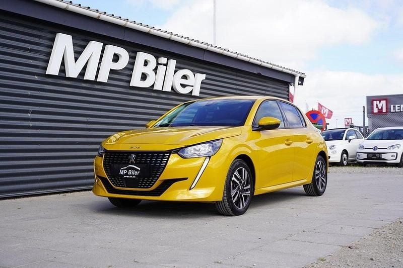 Gul Brugt 2022 Peugeot 208 Hatchback | 129.700 kr. (God pris) - Billede 1/4