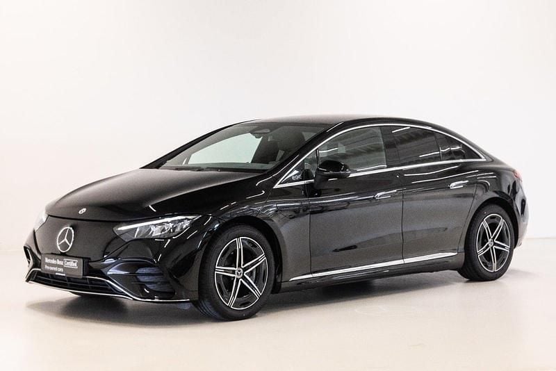 Farve: sortmetal Brugt 2024 Mercedes EQE350 AMG | 454.900 kr. - Billede 1/4
