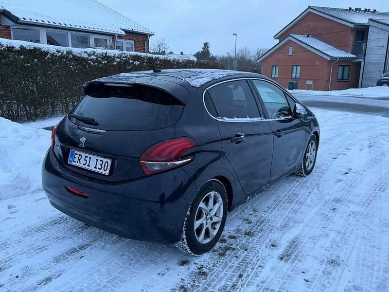 Brugt Peugeot 208 Allure Sky 100 HK (73 kW) 2018 Blå Hatchback