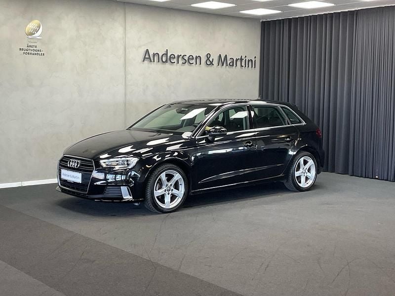 Sort Brugt 2018 Audi A3 Sportback Sport Hatchback | 194.900 kr. (Fair pris) - Billede 1/4