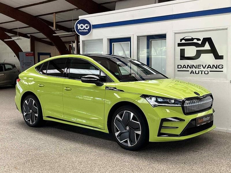 Gul Brugt 2022 Skoda Enyaq iV RS SUV | 339.800 kr. (God pris) - Billede 1/4