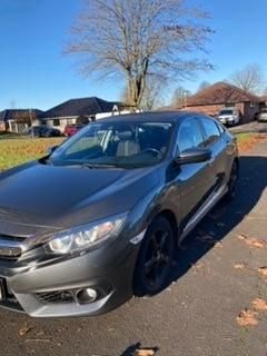 Beigemetal Brugt 2018 Honda Civic Elegance Sedan | 149.900 kr. - Billede 1/4