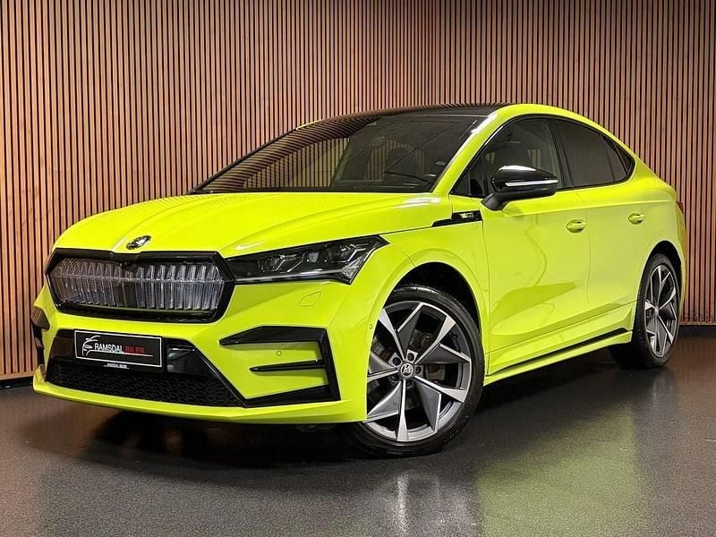 Lysgrøn Brugt 2022 Skoda Enyaq iV RS SUV | 289.995 kr. (Fair pris) - Billede 1/3